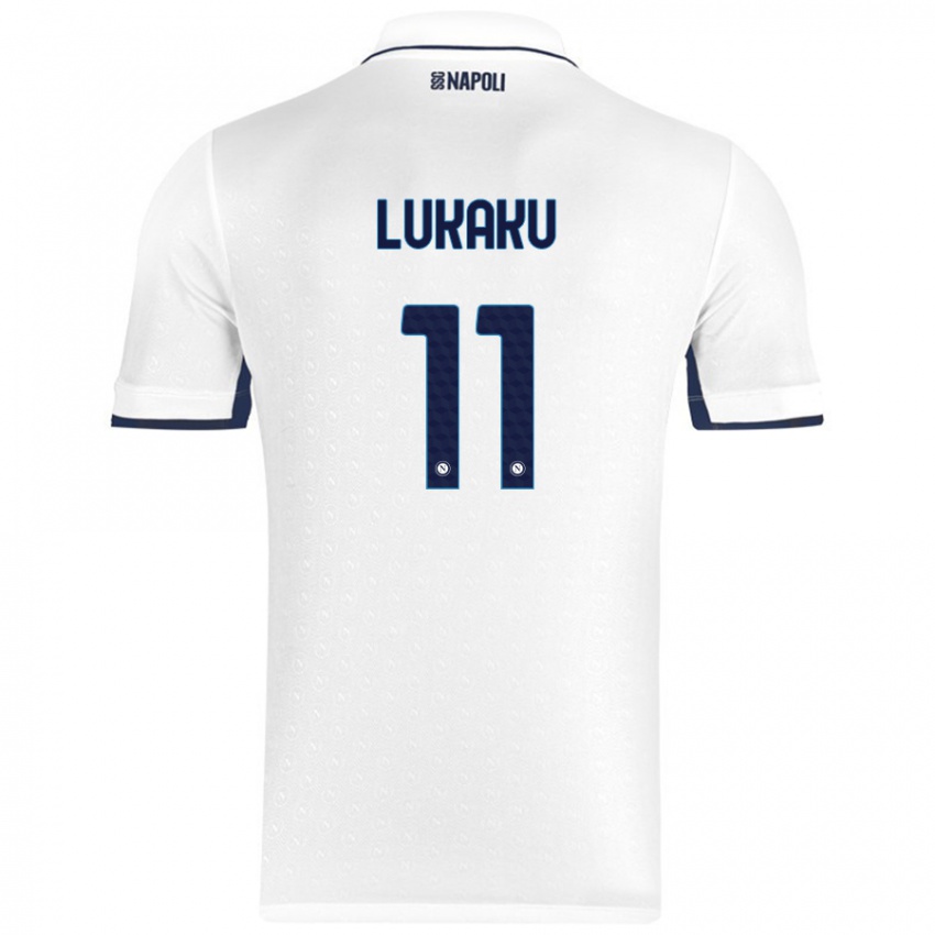 Niño Camiseta Romelu Lukaku #11 Blanco Azul Real 2ª Equipación 2024/25 La Camisa México