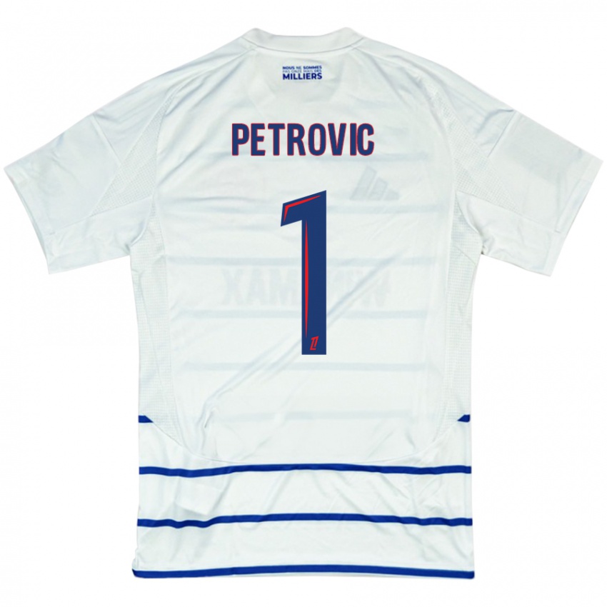 Niño Camiseta Djordje Petrovic #1 Blanco Azul 2ª Equipación 2024/25 La Camisa México