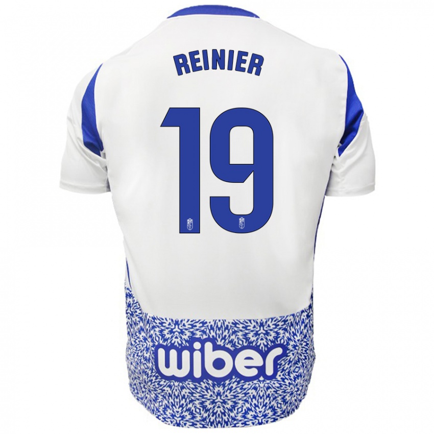 Niño Camiseta Reinier #19 Blanco Azul 2ª Equipación 2024/25 La Camisa México