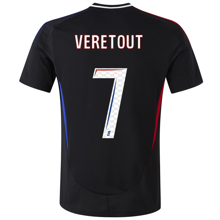 Niño Camiseta Jordan Veretout #7 Negro 2ª Equipación 2024/25 La Camisa México