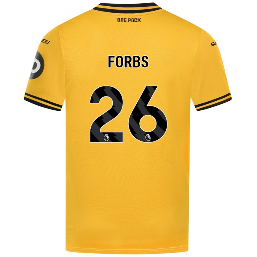 Niño Camiseta Carlos Borges #26 Amarillo 1ª Equipación 2024/25 La Camisa México