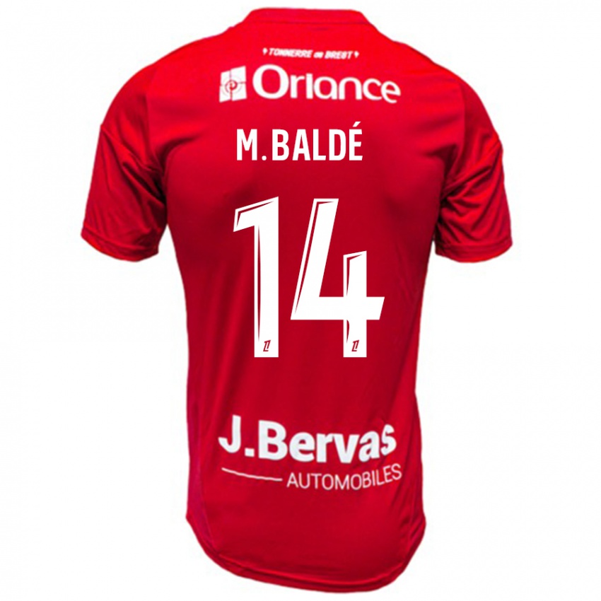 Niño Camiseta Mama Baldé #14 Rojo Blanco 1ª Equipación 2024/25 La Camisa México