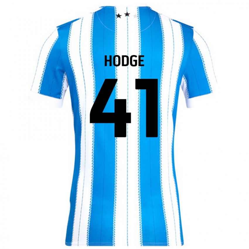 Niño Camiseta Joe Hodge #41 Azul Blanco 1ª Equipación 2024/25 La Camisa México