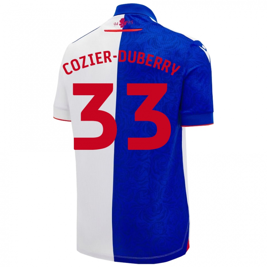 Niño Camiseta Amario Cozier-Duberry #33 Azul Cielo Blanco 1ª Equipación 2024/25 La Camisa México