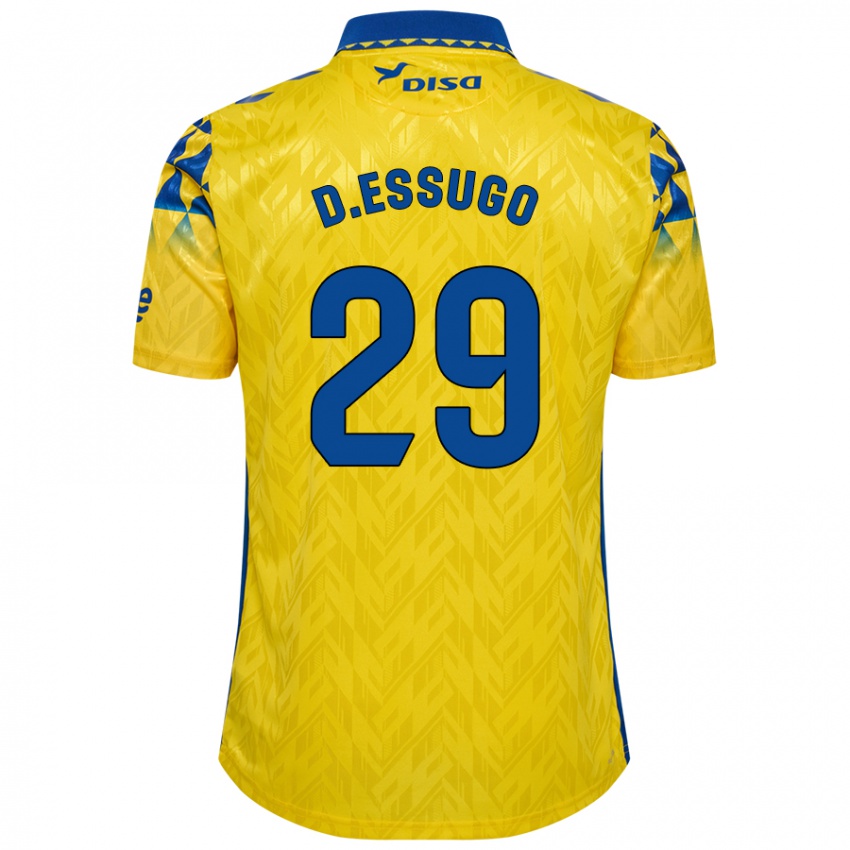 Niño Camiseta Dário Essugo #29 Amarillo Azul 1ª Equipación 2024/25 La Camisa México