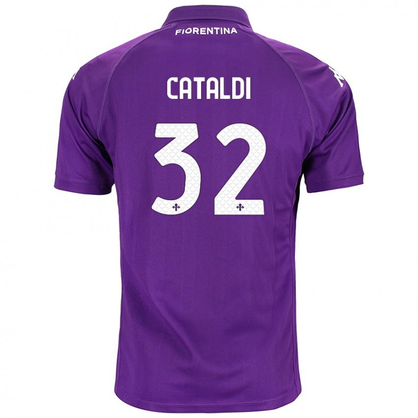 Niño Camiseta Danilo Cataldi #32 Morado 1ª Equipación 2024/25 La Camisa México