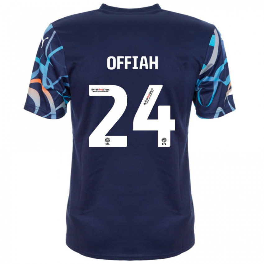 Niño Camiseta Odel Offiah #24 Azul Marino 2ª Equipación 2024/25 La Camisa México