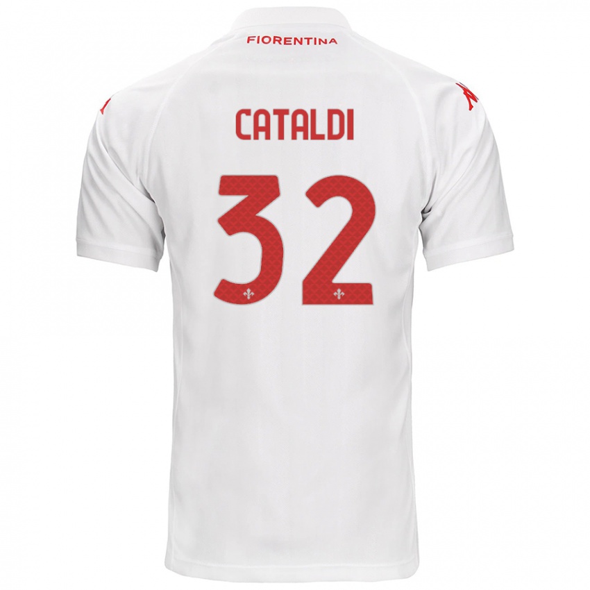 Niño Camiseta Danilo Cataldi #32 Blanco 2ª Equipación 2024/25 La Camisa México