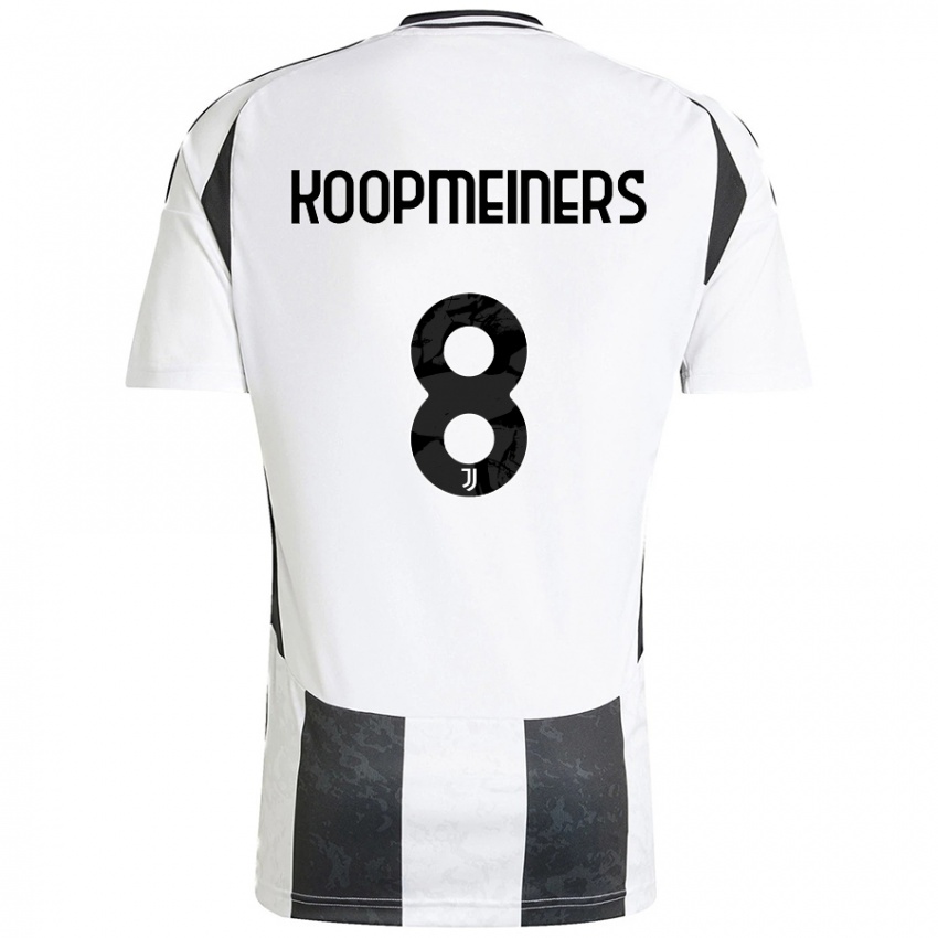 Niño Camiseta Teun Koopmeiners #8 Blanco Negro 1ª Equipación 2024/25 La Camisa México