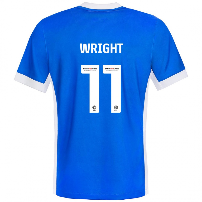 Niño Camiseta Scott Wright #11 Azul Blanco 1ª Equipación 2024/25 La Camisa México