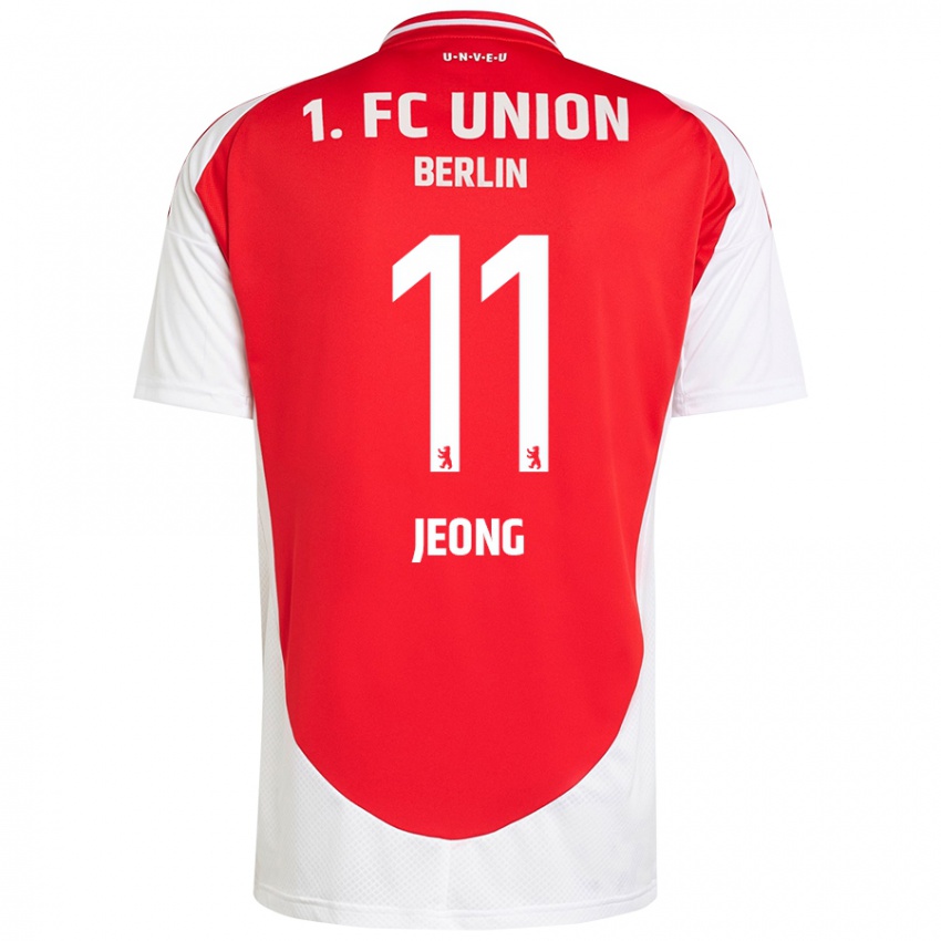 Niño Camiseta Woo-Yeong Jeong #11 Rojo Blanco 1ª Equipación 2024/25 La Camisa México