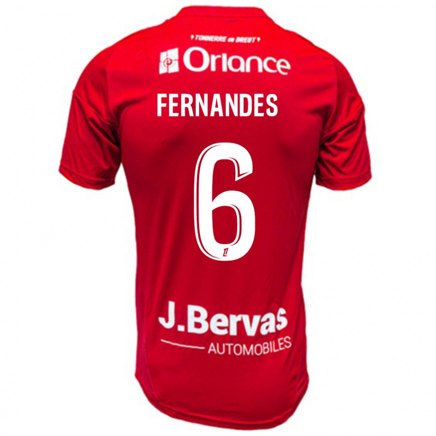 Niño Camiseta Edimilson Fernandes #6 Rojo Blanco 1ª Equipación 2024/25 La Camisa México