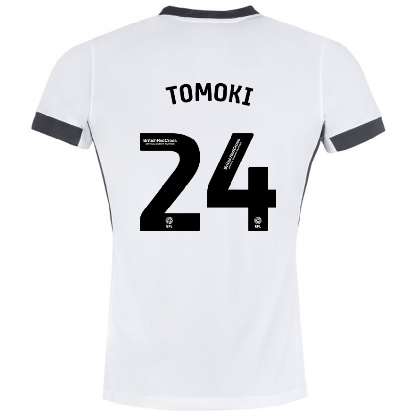 Niño Camiseta Tomoki Iwata #24 Blanco Negro 2ª Equipación 2024/25 La Camisa México