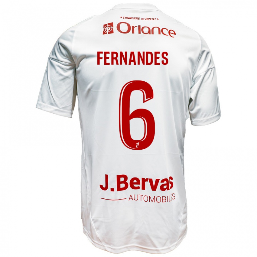 Niño Camiseta Edimilson Fernandes #6 Blanco Rojo 2ª Equipación 2024/25 La Camisa México