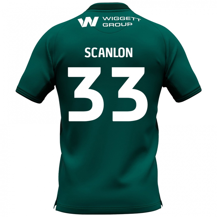 Hombre Camiseta Calum Scanlon #33 Verde 2ª Equipación 2024/25 La Camisa México