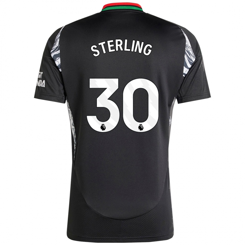 Hombre Camiseta Raheem Sterling #30 Negro 2ª Equipación 2024/25 La Camisa México