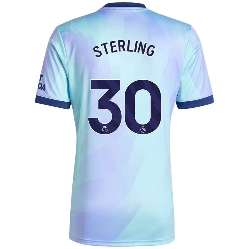 Hombre Camiseta Raheem Sterling #30 Agua Equipación Tercera 2024/25 La Camisa México