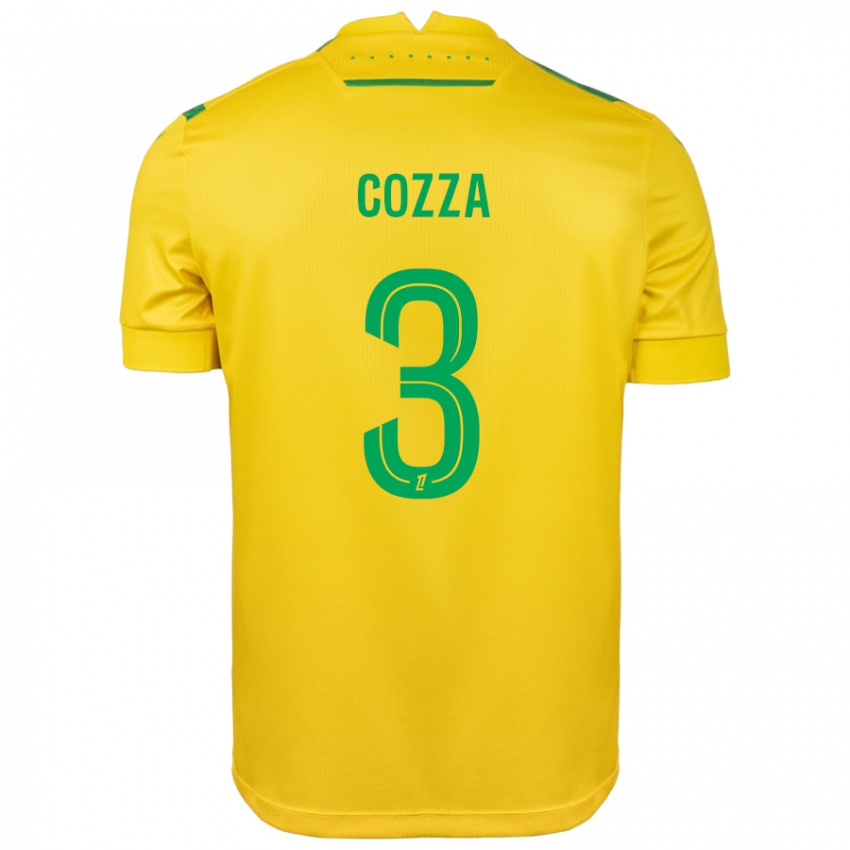 Hombre Camiseta Nicolas Cozza #3 Amarillo Verde 1ª Equipación 2024/25 La Camisa México