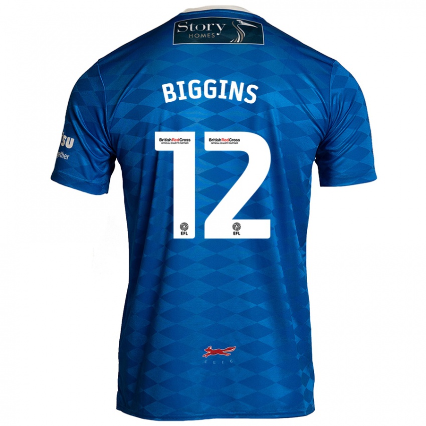 Hombre Camiseta Harrison Biggins #12 Azul 1ª Equipación 2024/25 La Camisa México