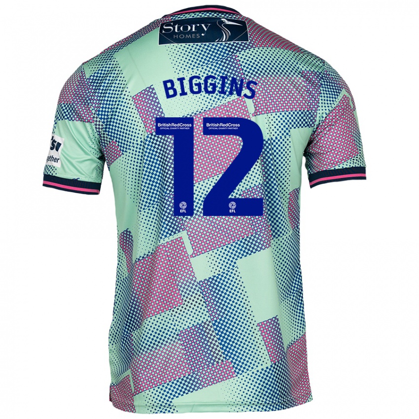 Hombre Camiseta Harrison Biggins #12 Verde 2ª Equipación 2024/25 La Camisa México