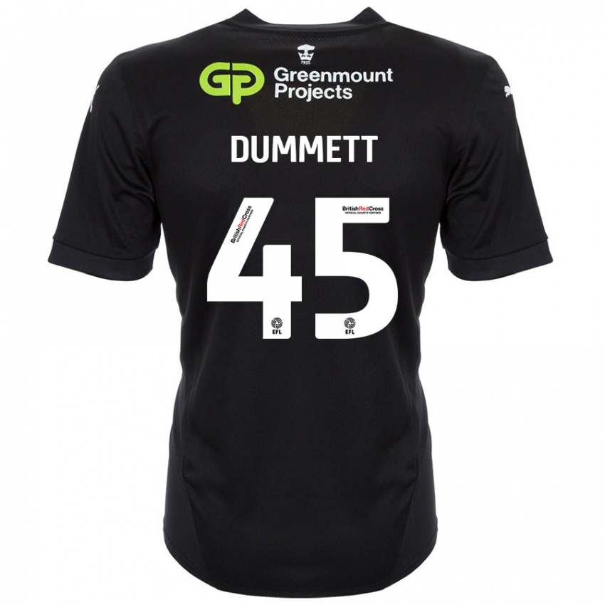 Mujer Camiseta Paul Dummett #45 Negro 2ª Equipación 2024/25 La Camisa México