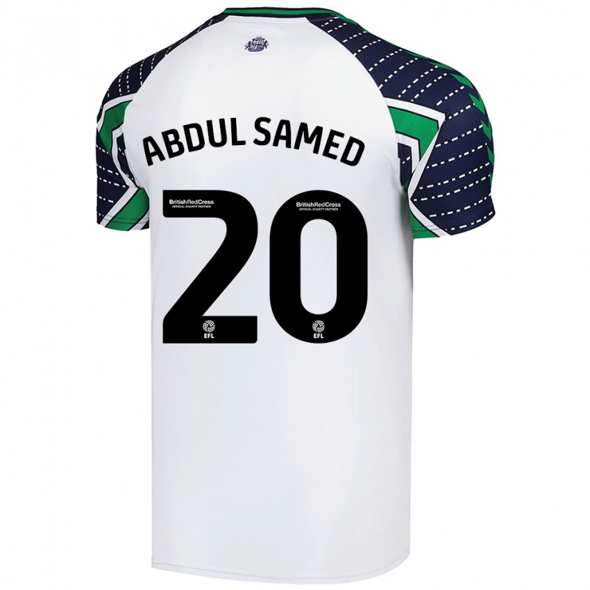 Mujer Camiseta Salis Abdul Samed #20 Blanco 2ª Equipación 2024/25 La Camisa México