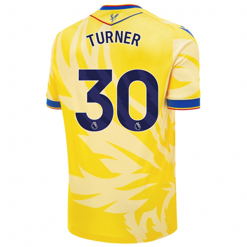 Mujer Camiseta Matt Turner #30 Amarillo 2ª Equipación 2024/25 La Camisa México