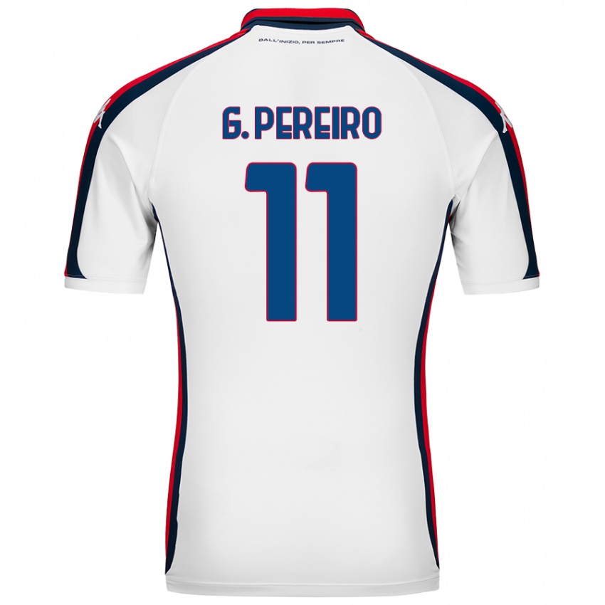 Mujer Camiseta Gastón Pereiro #11 Blanco 2ª Equipación 2024/25 La Camisa México