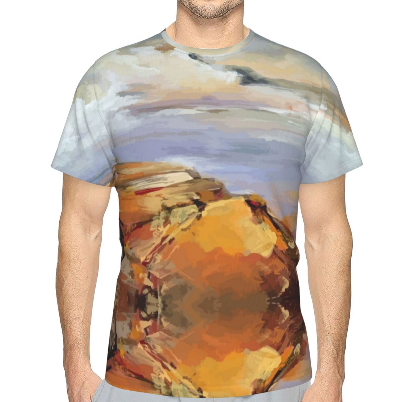 Camiseta Mexicanos Clásica Elementos De Pintura De Yellow Rocks