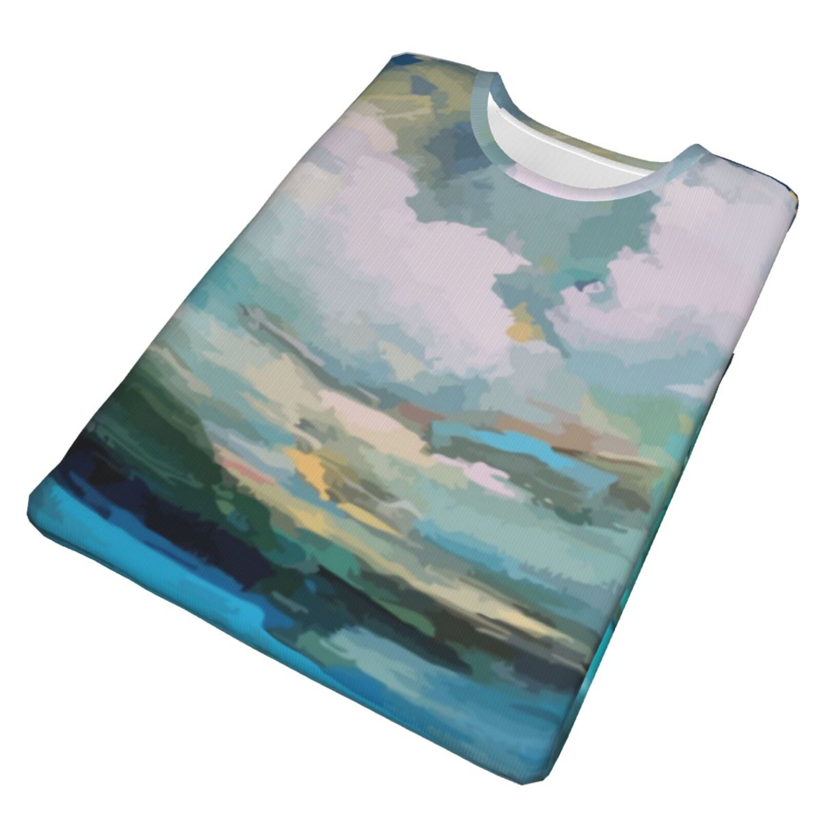 Camiseta Mexicanos Clásica Nubes Sobre Los Elementos De Pintura Del Lago