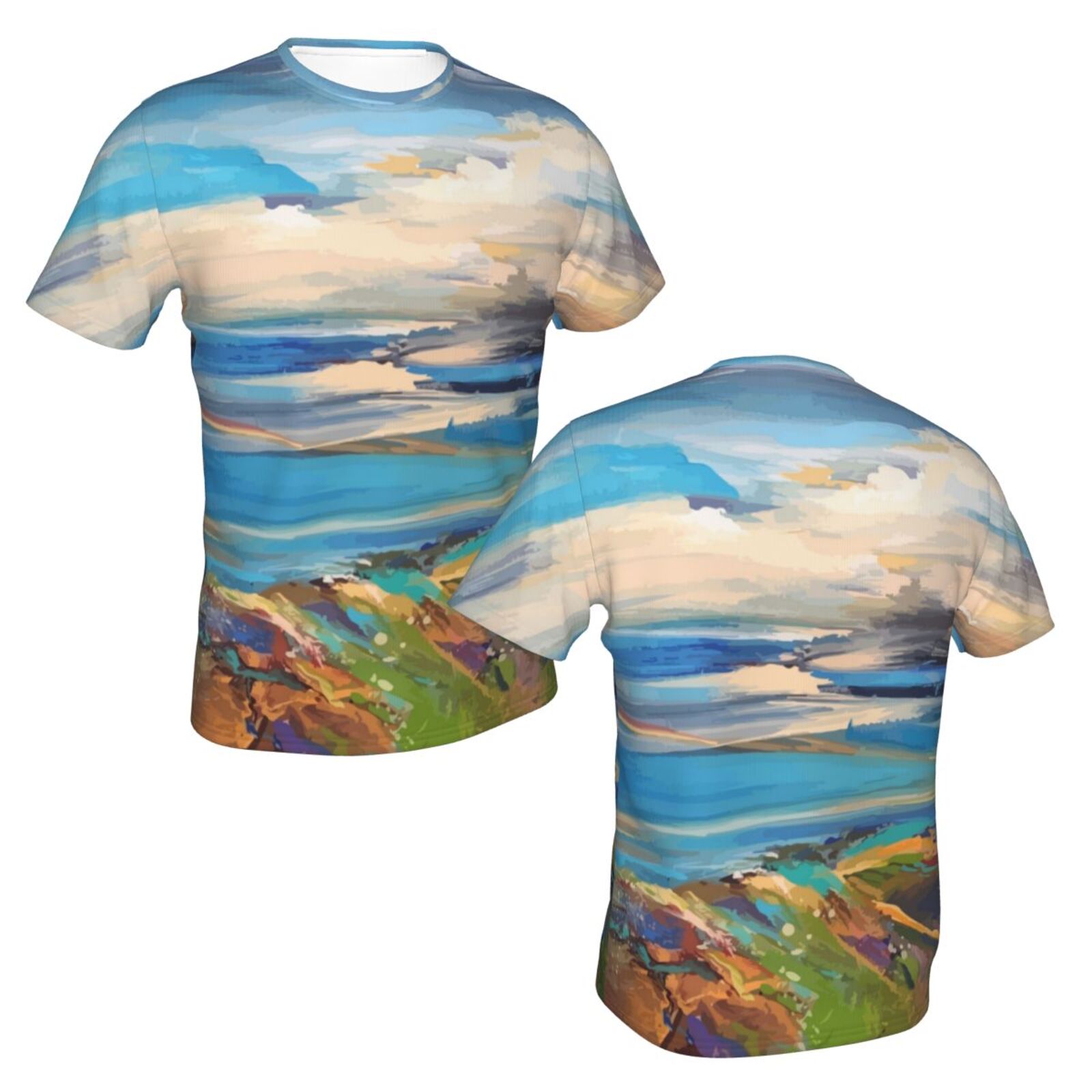 Camiseta Mexicanos Clásica Elementos De Pintura A Distancia Azul