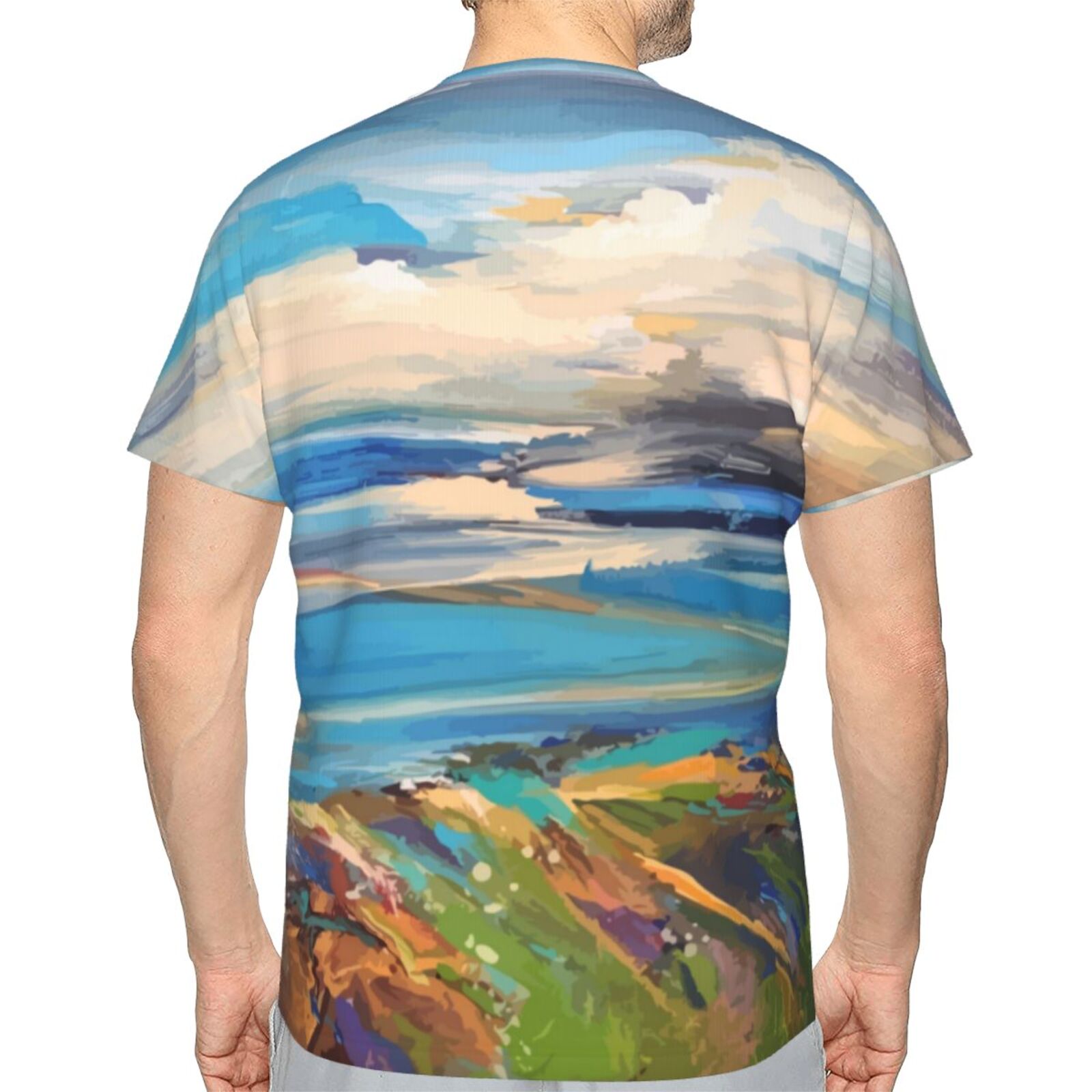 Camiseta Mexicanos Clásica Elementos De Pintura A Distancia Azul