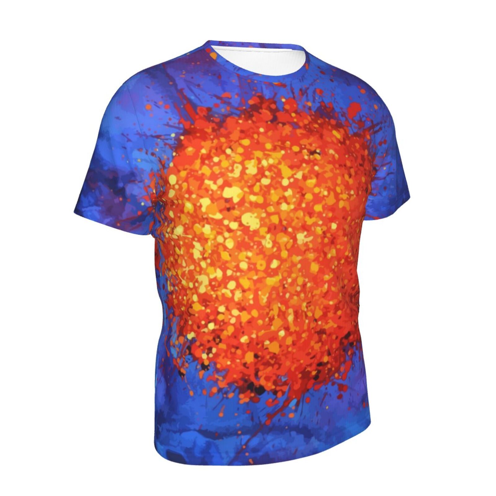 Camiseta Mexicanos Clásica Elementos De Pintura Azul Celestial