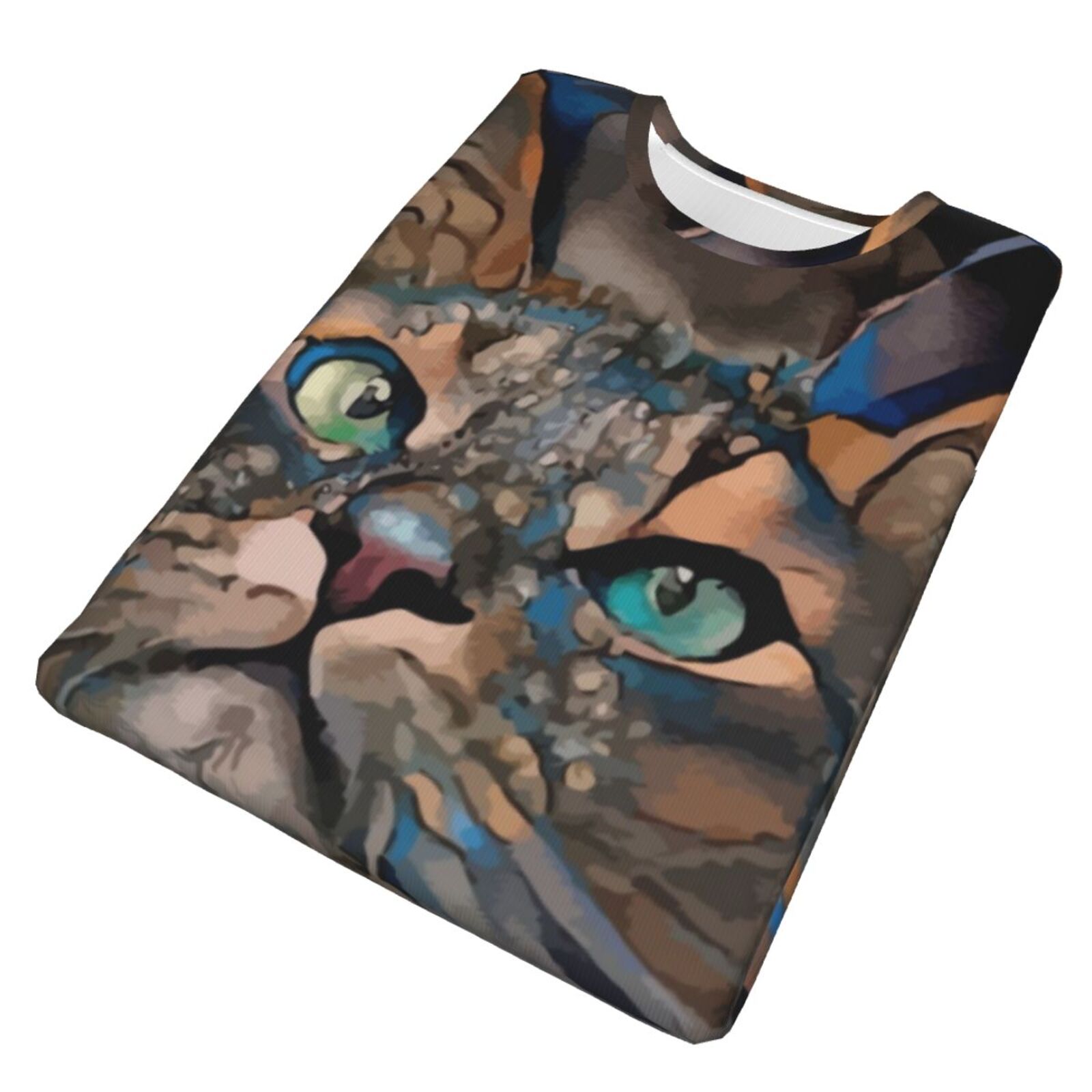 Camiseta Mexicanos Clásica Lindo Gato Elementos De Técnica Mixta