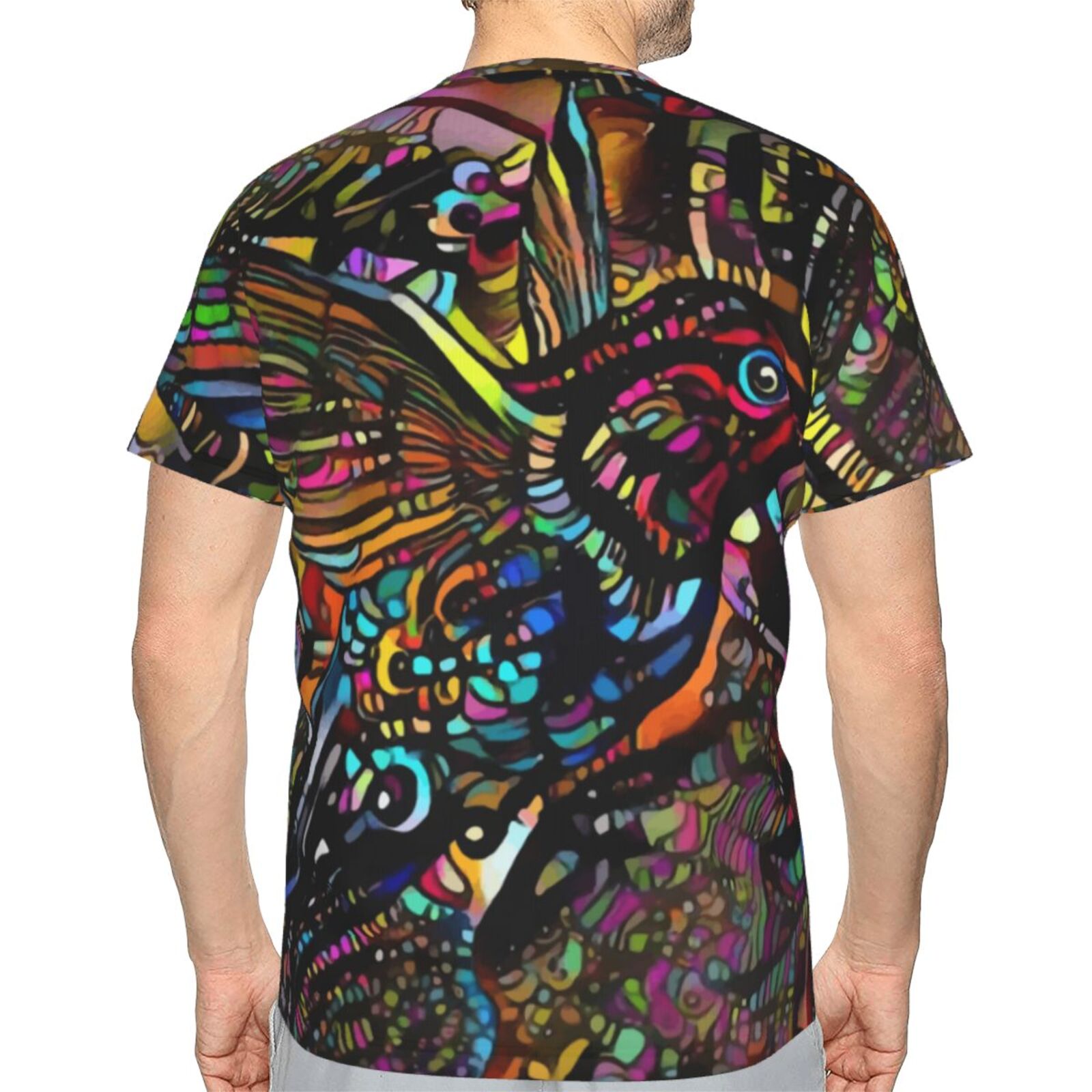 Camiseta Mexicanos Clásica Colibrius Bird Elementos De Técnica Mixta